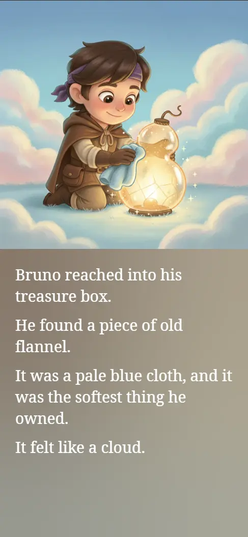 Kiden app showing a personalized story on a tablet